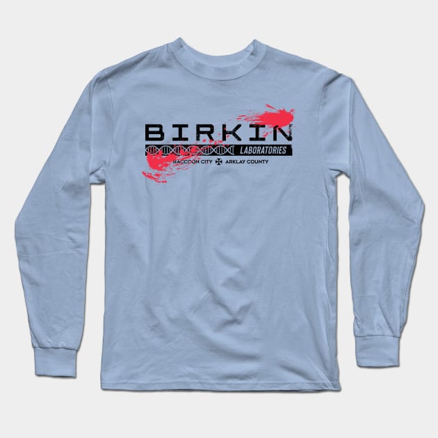 Birkin Laboratories [Black] Long Sleeve T-Shirt by DCLawrenceUK